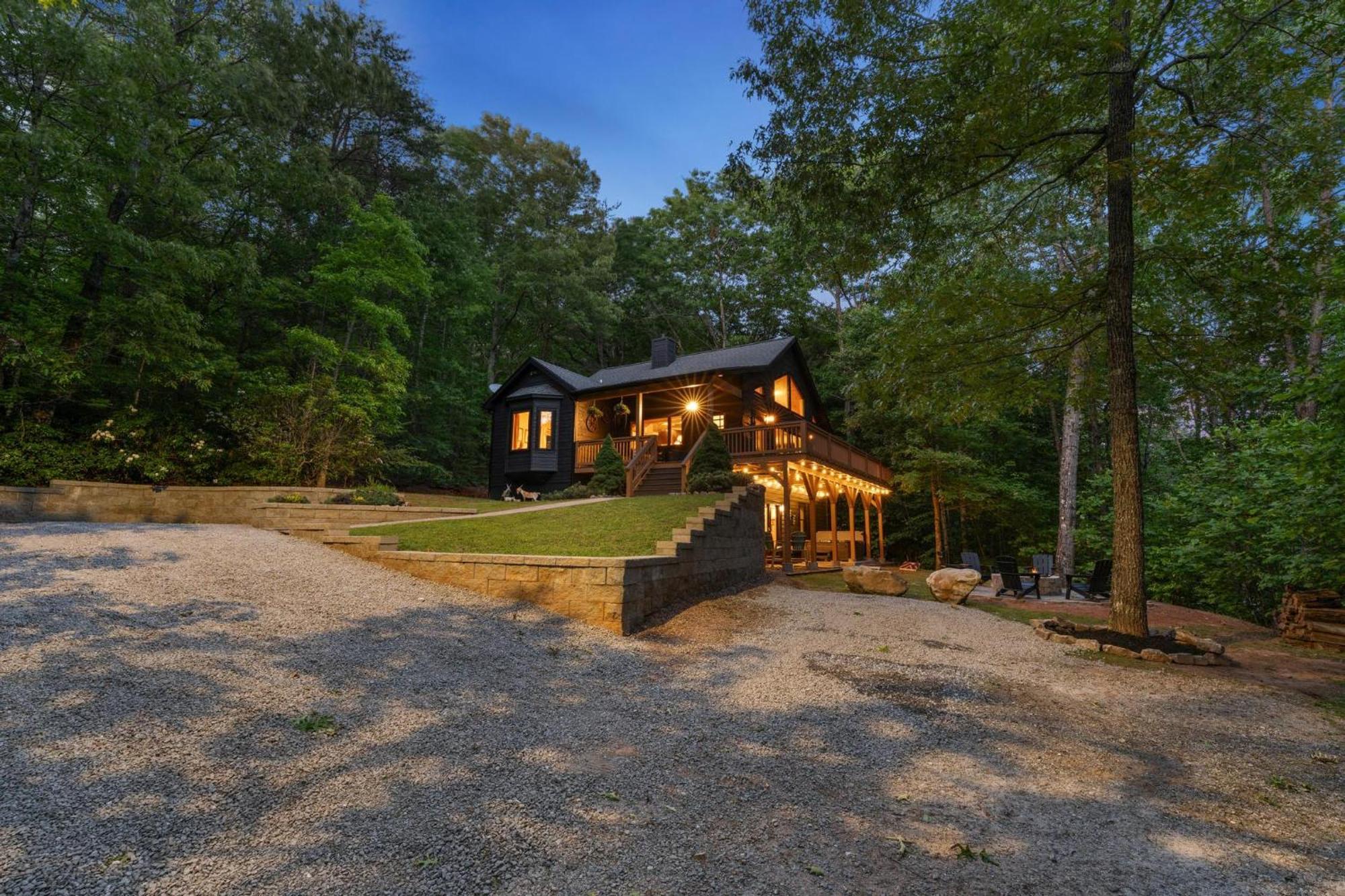 Serene Mountain And Sunset Views 3Bd Cabin Franklin Exterior photo